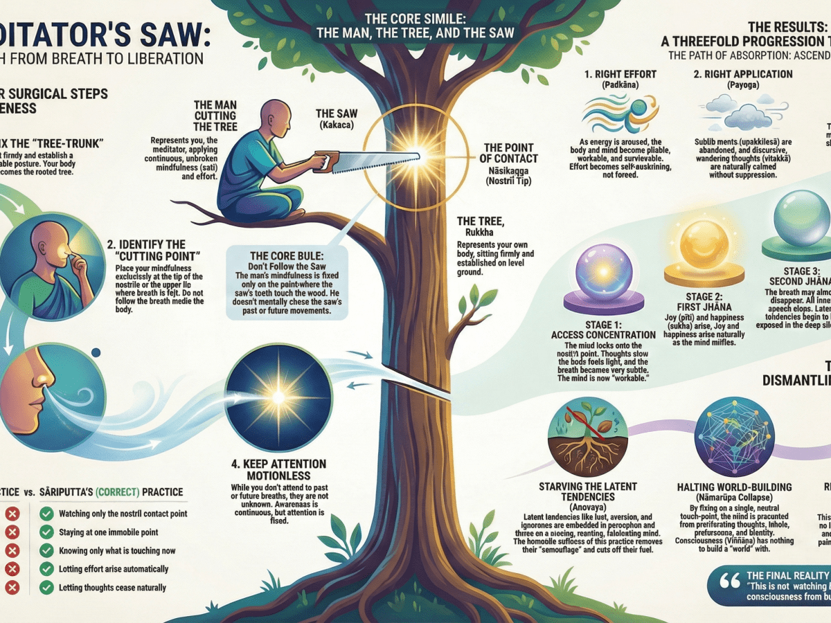 The Tree and the Saw: Sāriputta’s Surgical Method for “Starving” the Ego