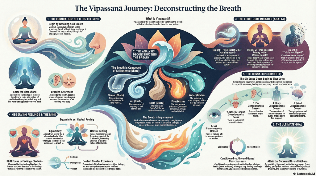 Day 7 – Vipassana Insight: The Five Elements and the Seizing Mind