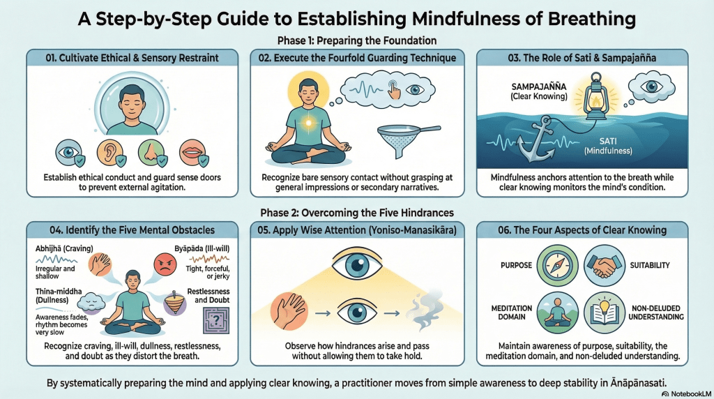 From Hindrances to Awakening: The Complete Map